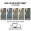 Tapis d'intérieur uni vert sauge chiné, lavable à la machine et antidérapant-1587544016-1587544021