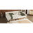 Upholstered Platform Bed with USB and 2 Drawers, Beige
