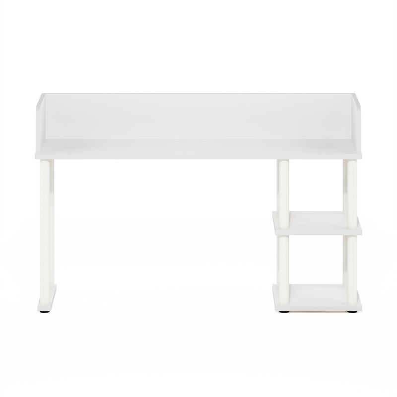 Classeur de bureau classique avec étagère de bureau et 3 tablettes, H 25,59 po x l 37,01 po x P 9,25 po, Blanc