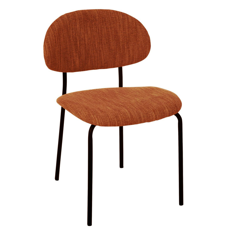 Spring / Summer 2024 Upholstered Side Chair, Orange