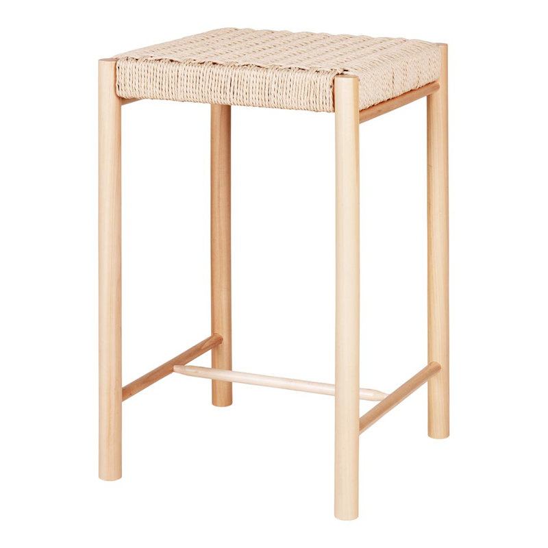 Micah Counter Stool with Solid Wood Frame