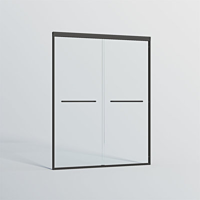 Semi-Frameless Double Sliding Shower Door