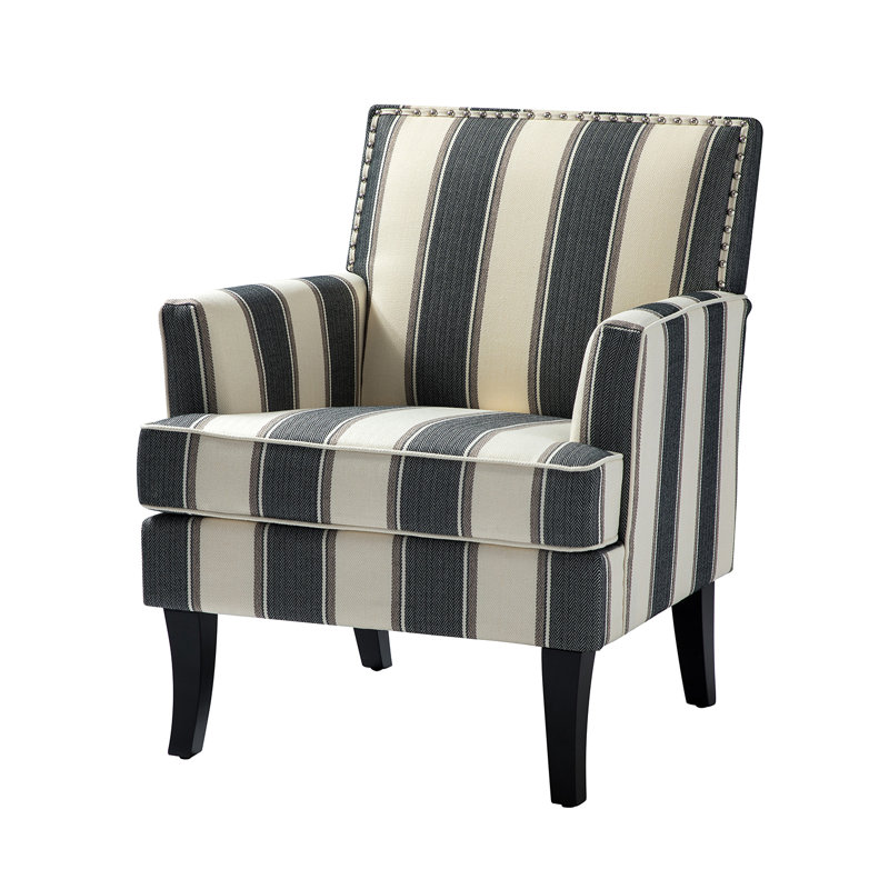 Fauteuil Aguilar, Sergé noir à rayures