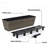 2-Pack Self-Watering Planter - Hand Woven Wicker - Rectangular