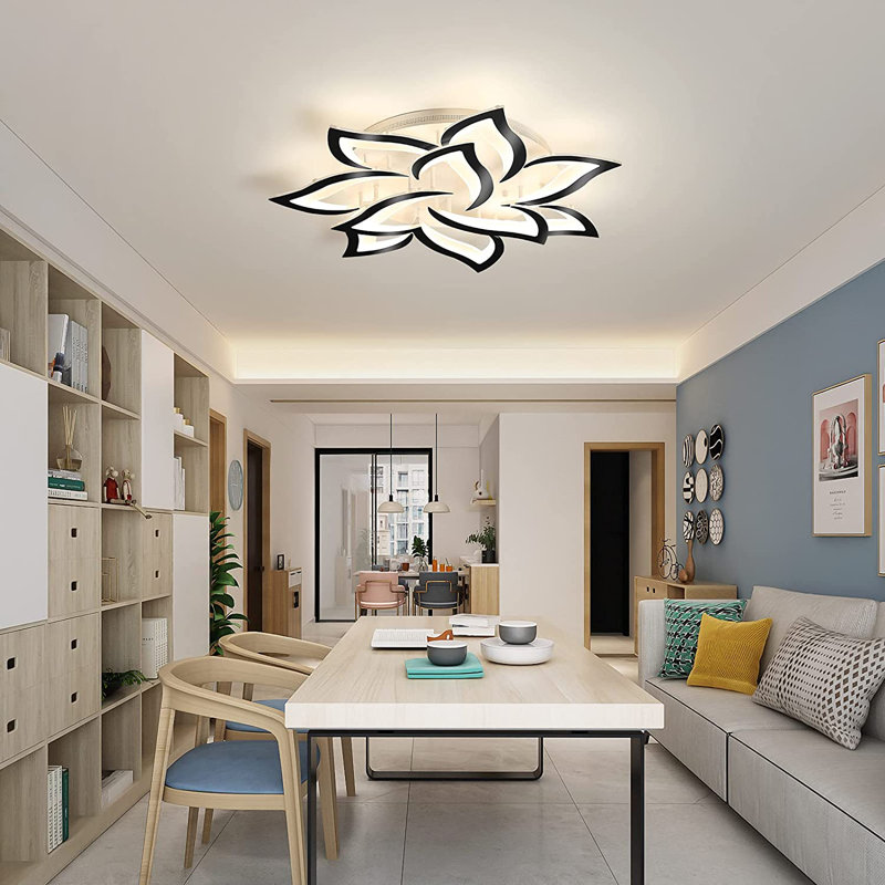 Izzabella 10-Light 85cm Acrylic LED Flush Mount