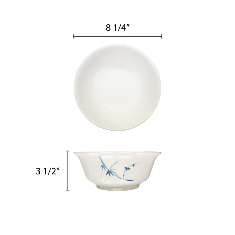Thunder Group Inc. Bamboo Melamine Serving Bowl