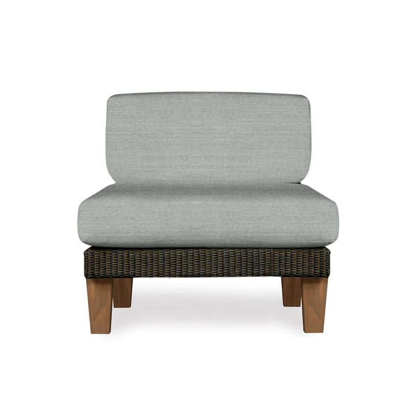 Catalina Outdoor Teak Lounge Chair, Mink, Remy Shadow