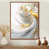 Toile avec cadre flottant brun