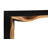 Waterfall Framed Console Table, Natural/Black, Iron