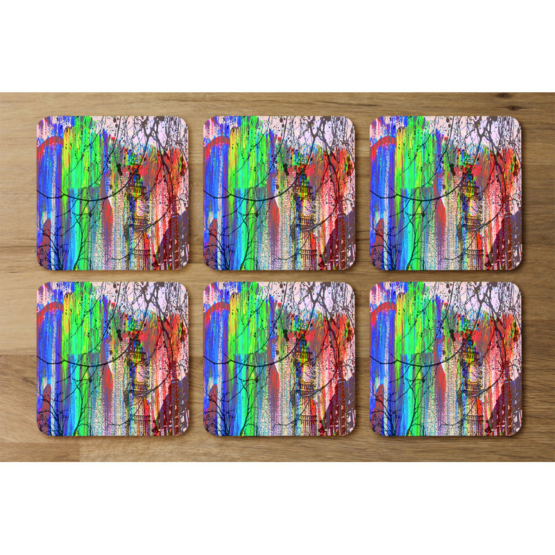 Square 6 Piece Coaster Set