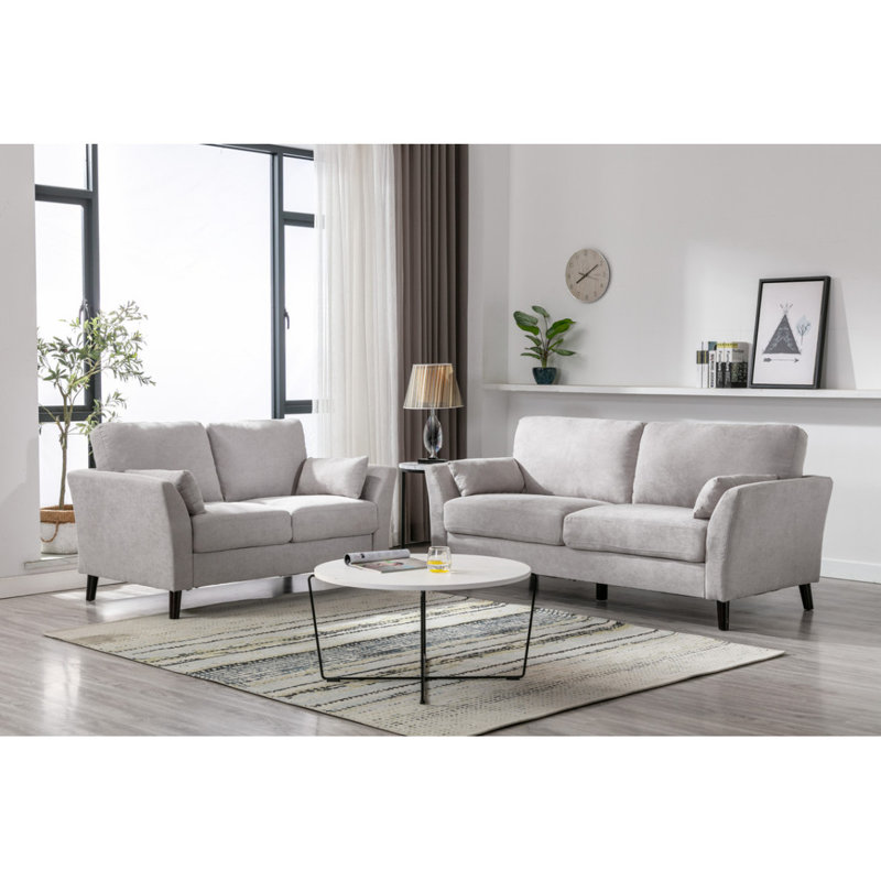 Ensemble de salon canapé moderne en tissu tissé