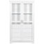 Gorana Kitchen Pantry Cabinet with Glass Doors & 4 Drawers-115330404