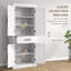Armoire de rangement pour garde-manger de 72 po de hauteur avec portes en rotin et tiroir-1139214967-1139214965