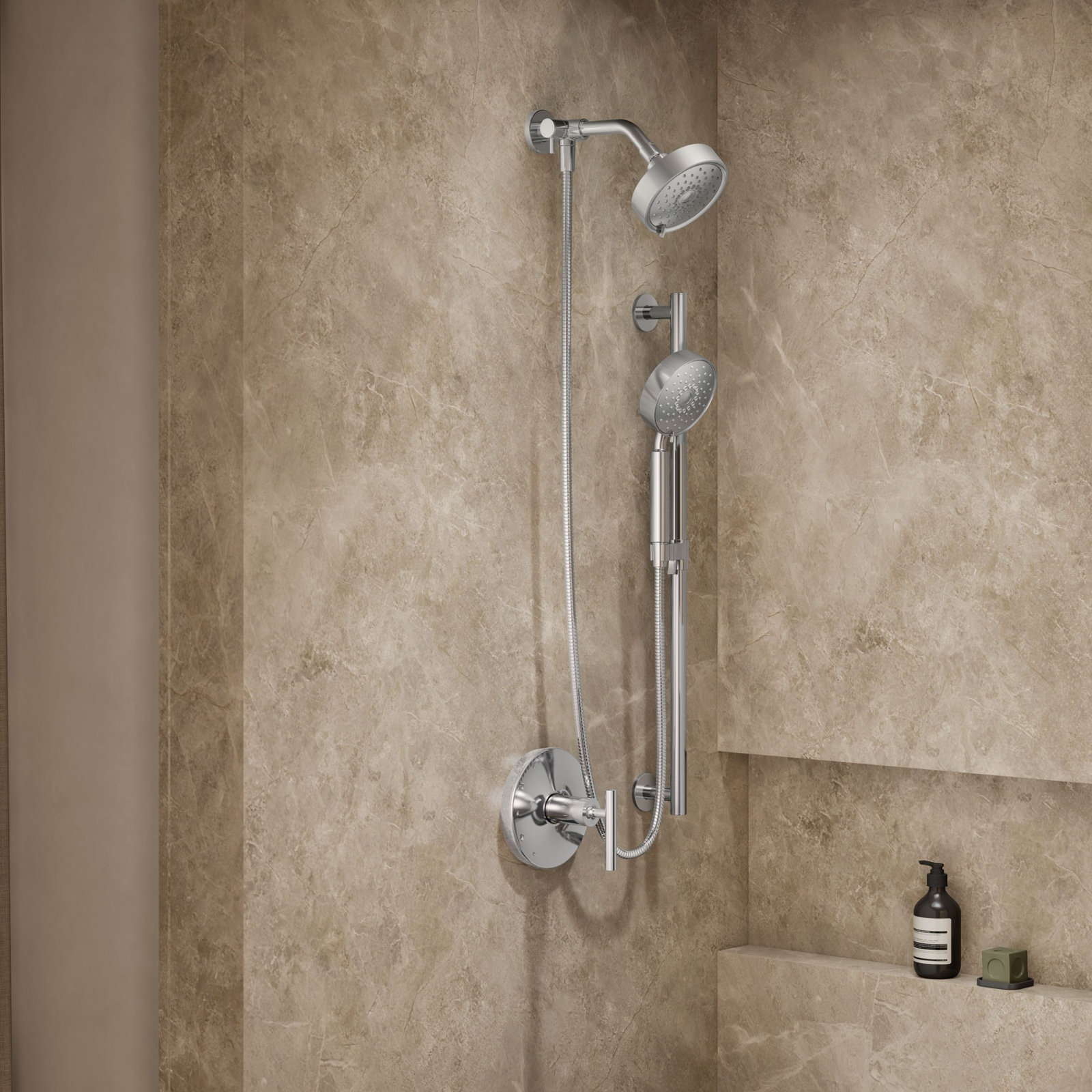 Purist Performance 2.5 GPM Showering Kit, Polished Chrome