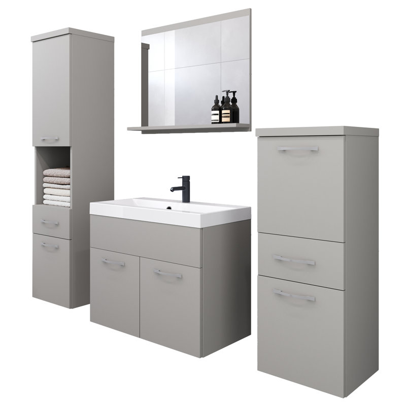 Bathroom Suite, Grey