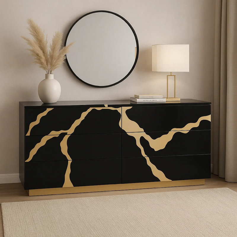 Commode 6 tiroirs Goldie