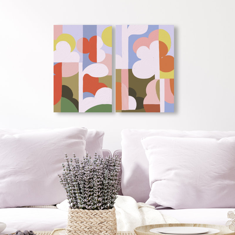 Cloudy Pop Set Set by Oliver Gal, 10"H x 15"W, Gallery Wrapped