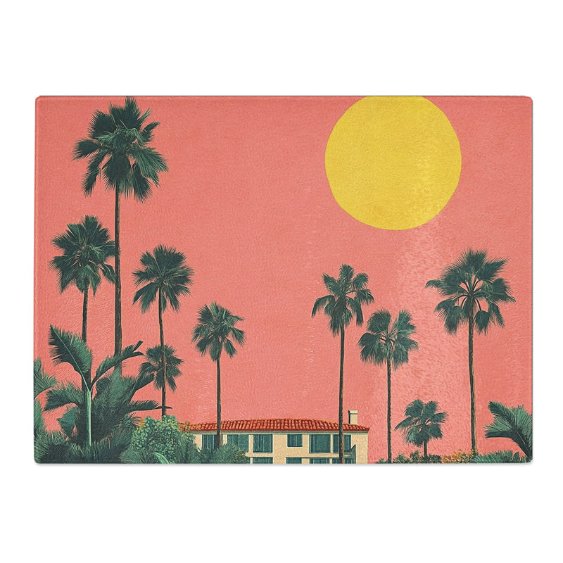 Retro Travel Poster Vol.2  Glass Chopping Board