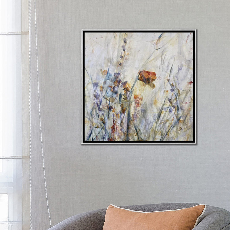 «Small Statements I», reproduction d'art sur toile encadrée, Argent argent, H 26 po x l 26 po