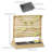 Outsunny 21.5'' x 36.8'' Solid Wood Rectangle Sandbox with Cover