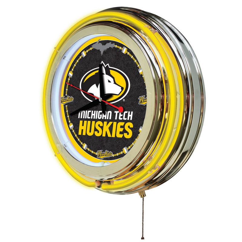 Horloge murale 15 po NCAA, Michigan Tech