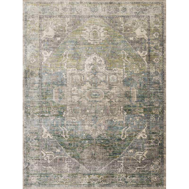 Tapis oriental gris Darmon, Rectangle 12 pi x 15 pi