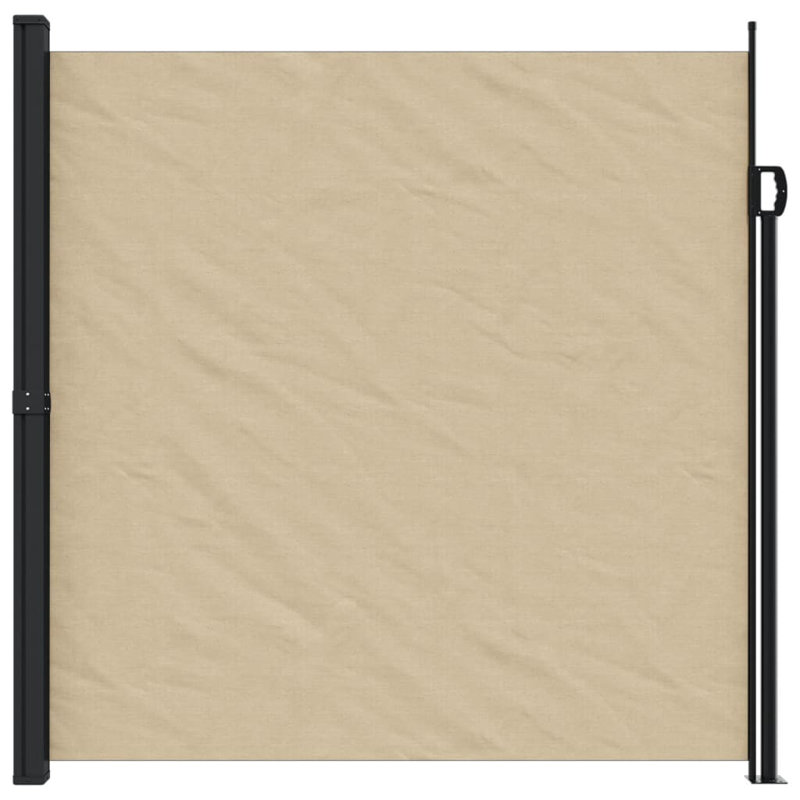 Retractable Side Awning, Beige, 200cm H x 500cm W
