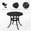Table d'appoint extérieure en fonte d'aluminium-303504274