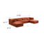 Canapé convertible modulaire avec coussins amovibles-460213620