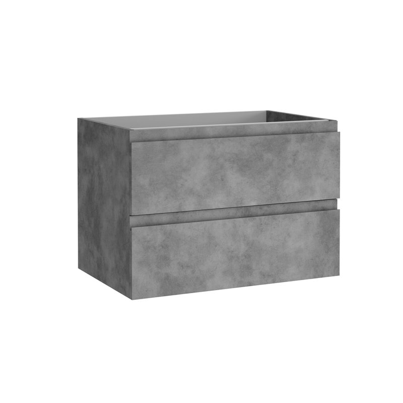 Pasadena 27.2'' Wall Mounted Single Bathroom Vanity Base Only in Cement