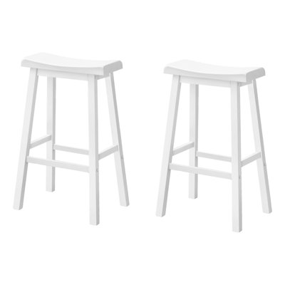 Tabouret de bar Kensal, hauteur de comptoir 2 pièces, siège de cuisine, bois contemporain, moderne