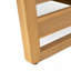 Fauteuil club en bois, beige