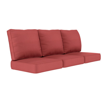 Ensemble de coussins d'extérieur à assise profonde avec coussins de siège et de dossier, coussins de remplacement résistants aux intempéries pour meubles de patio