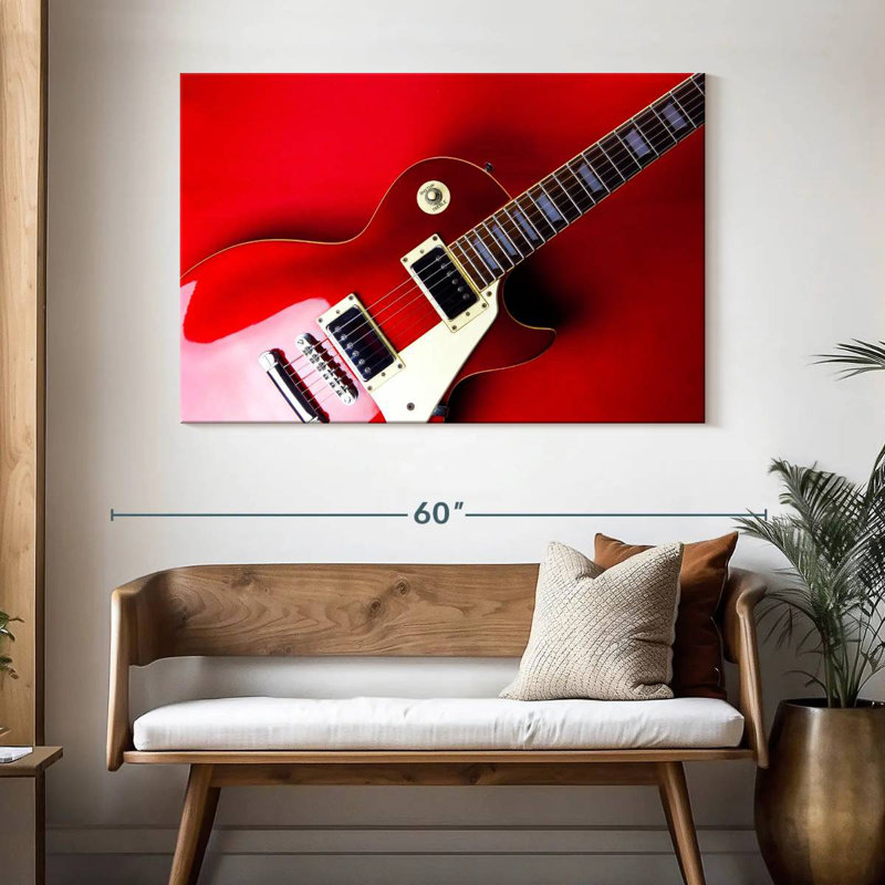 Guitare électrique Abarca Vintage Red, H 32 po x l 48 po