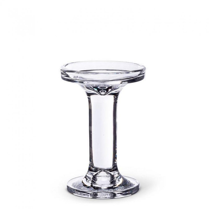 Glass Tabletop Taper, 5.25" H x 3.5" W x 3.5" D