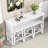 Binnur Console Table Set, Breakfast Nook Table with 3 Stools Dining Table Set-1473693826-1473693825
