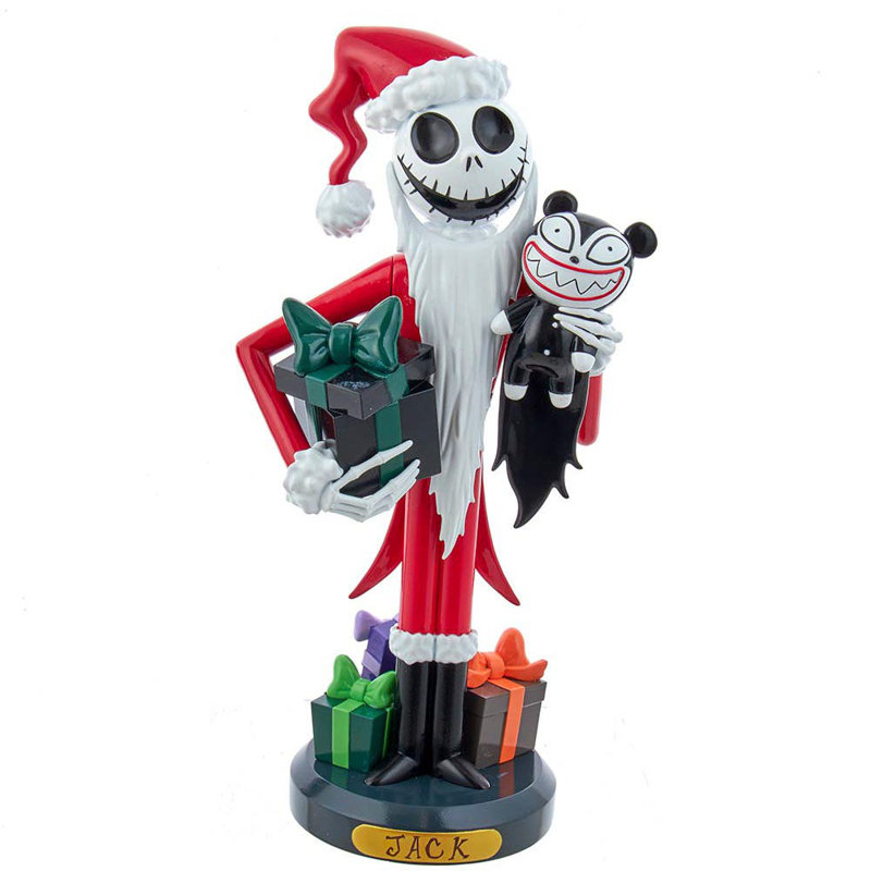 Casse-noisettes en bois Kurt Adler, cauchemar avant Noël Jack Skellington avec vampire, 10 po
