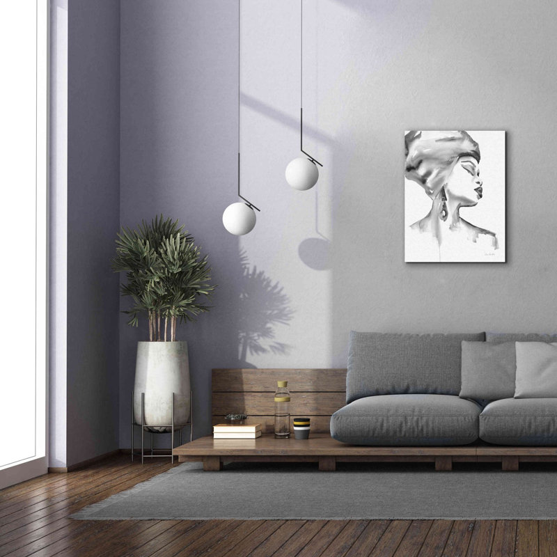 «Woman III BW» par Alan Majchrowicz, estampe numérique sur toile, L 26 po x H 34 po