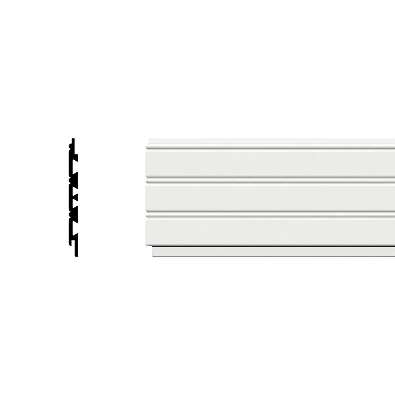 Plinthe en PVC H 5 1/2 po x P 3/8 po x L 96 po