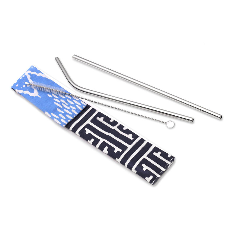 Prep & Savour Diederik Stainless Steel Reusable Straws