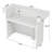 55-Inch White Rectangle Manufactured Wood Reception Desk With Light and 2 Grommets-2125921475