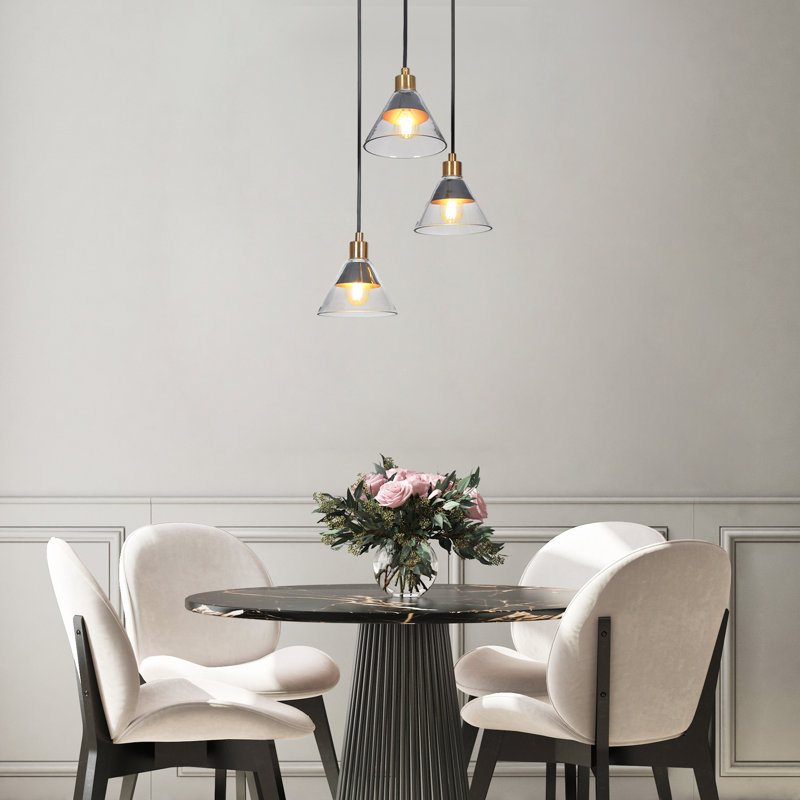Lustre encastré 3 lumières Modern