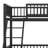 Twin XL Over Queen Bunk Bed For Adults, Heavy-Duty Metal Bunk Bed Frame With Ladder, High Guardrail And Slats Support-230366134