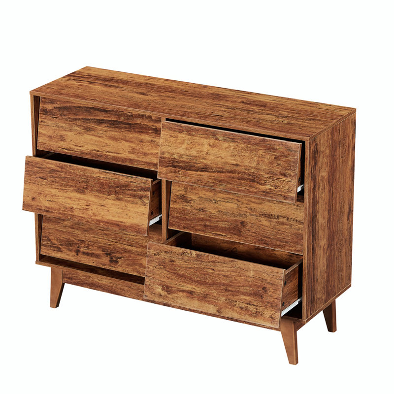 Commode double 6 tiroirs 47,30 po Dezmond