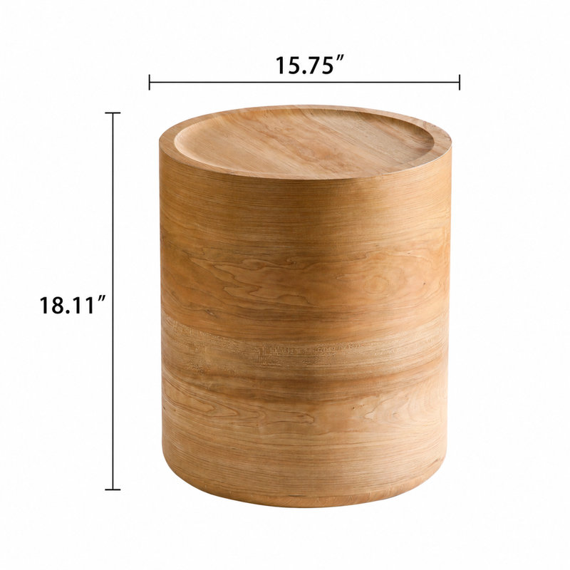 Table d'appoint ronde sans assemblage requis Table de bout latérale pour le salon Chambre compacte Dortoir Durable résistant aux rayures Options de tailles multiples