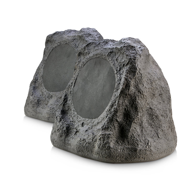 Ensemble de 2 pierres de jardin, Gris ardoise