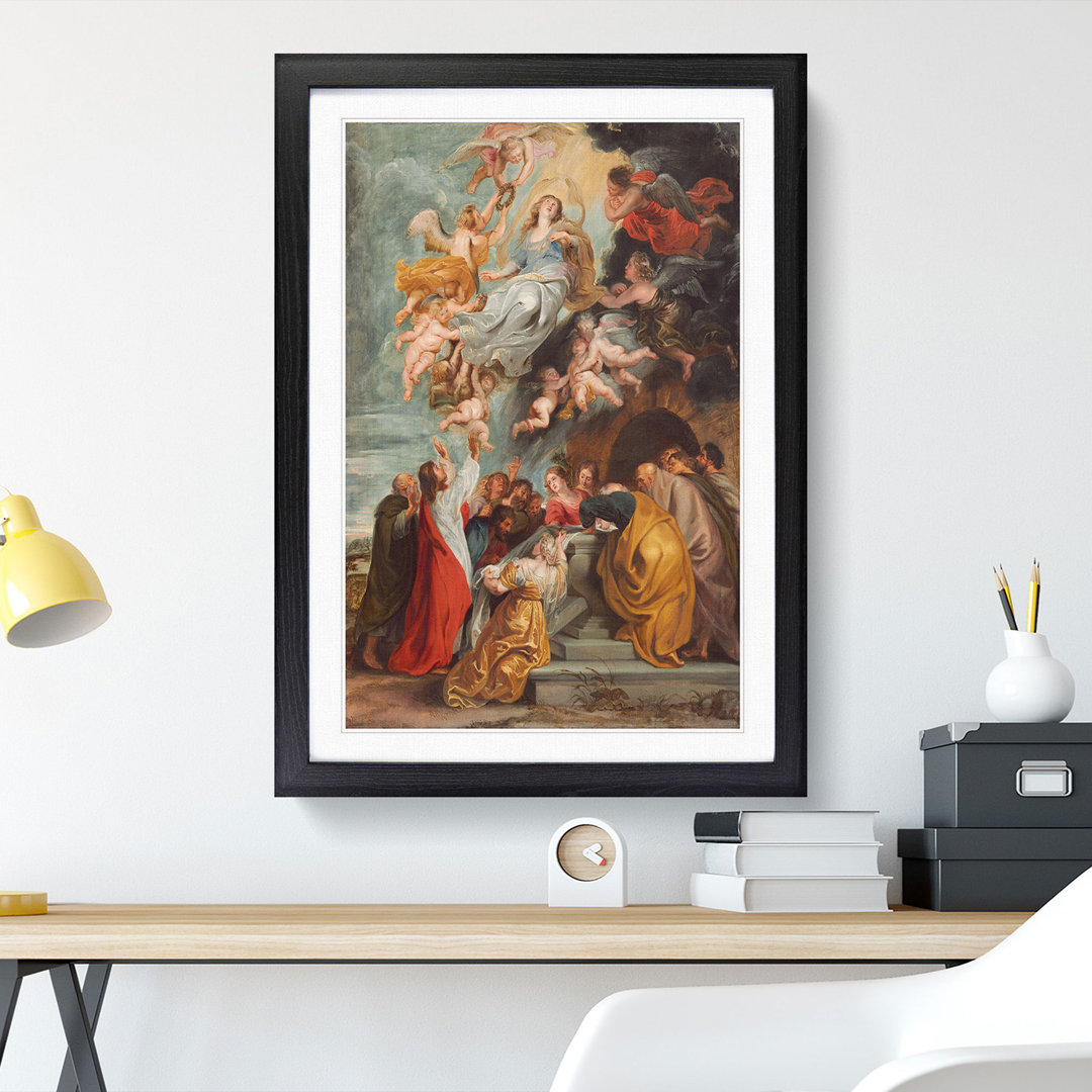 The Assumption of the Virgin by Peter Paul Rubens - Framed Print