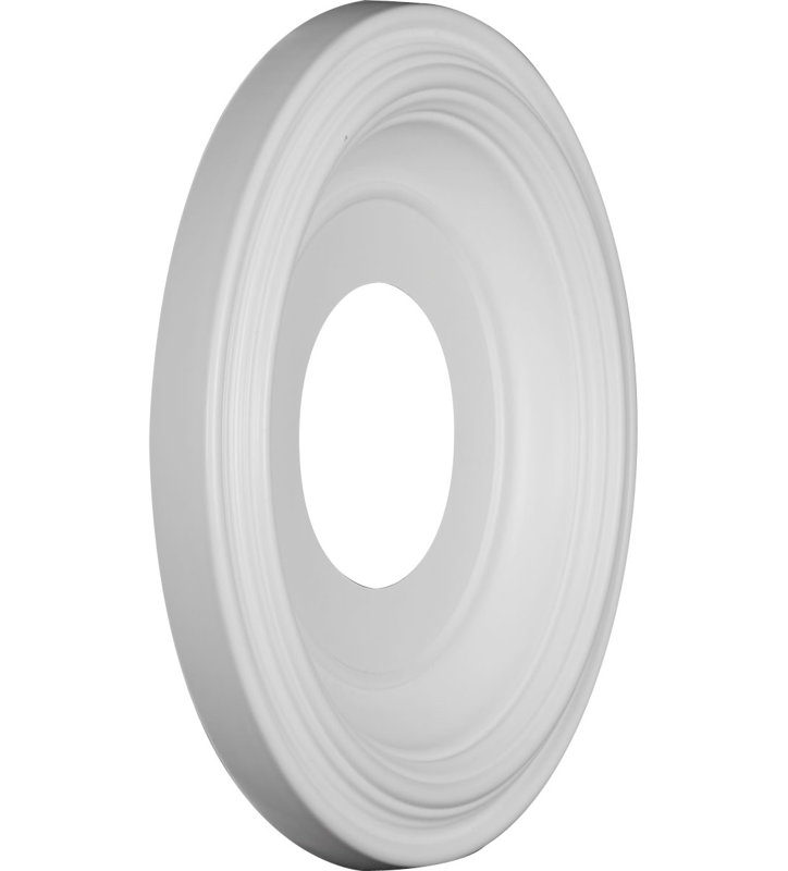 Traditional Traditional Thermoformed PVC Ceiling Medallion, 10" H x 10" W x 1.13" D, White