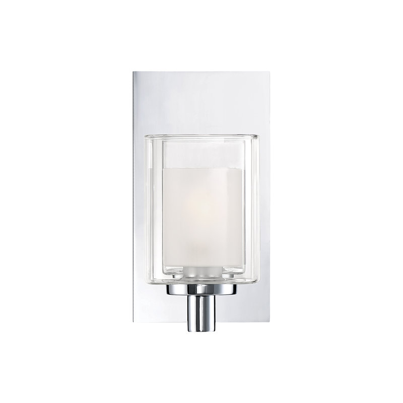 Dimmable Bath Sconce, Polished Chrome