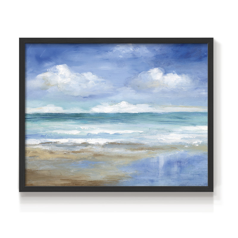 Washy Coast II - reproduction encadrée, Noir, noir, noir, noir, H 16 po x l 20 po